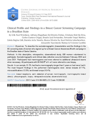 Clinical Profile and Findings in a Breast Cancer Screening Campaign in a Brazilian State