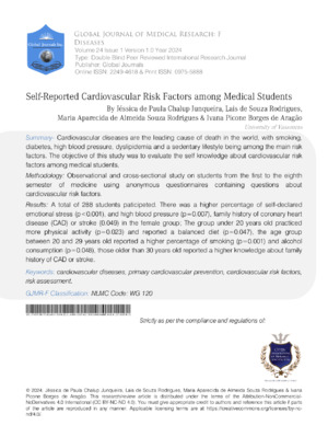 Self-Reported Cardiovascular Risk Factors Among Medical Students