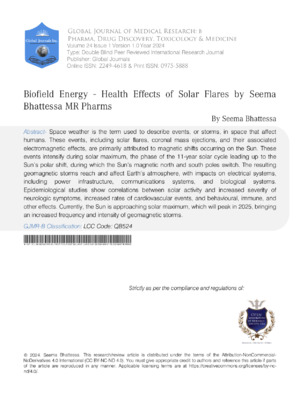 Biofield Energy- Health Effects of Solar Storms